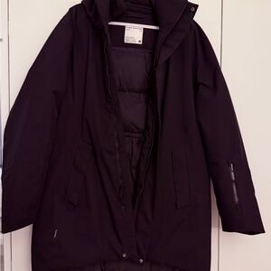 Men’s Black Hooded Winter Jacket (Frank & Oak)